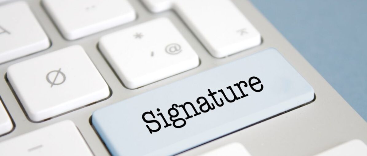 Using e-signatures in TCI